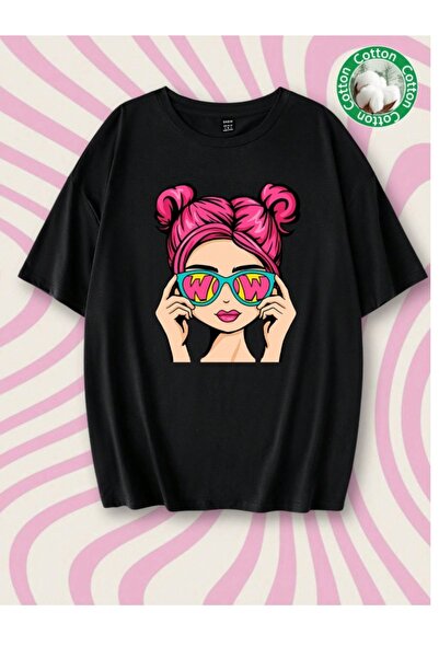 PENTHİLUS Lively and Fun Print Women's T-Shirt - Relaxed Fit T-Shirt