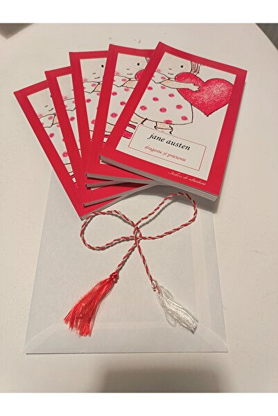 All Premium Mărțișor Set "Carțișoare" – 5 Pocket Cards, Includes Envelope and...