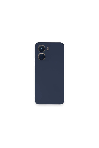 eco port Vivo Y16 Compatible Case Nano Velvet Silicone - Navy Blue