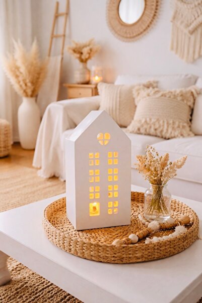 mythos El Yapımı Bohem Beton Ev Mumluk | Beyaz Salon Konsol Dekoru & Tealight...