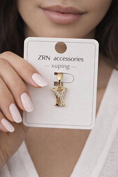ZRN AKSESUAR KOLYE UCU XUPING TAŞLI Y HARFİ KOLYE UCU 14 K RENK TÜM KOLYELERİ...