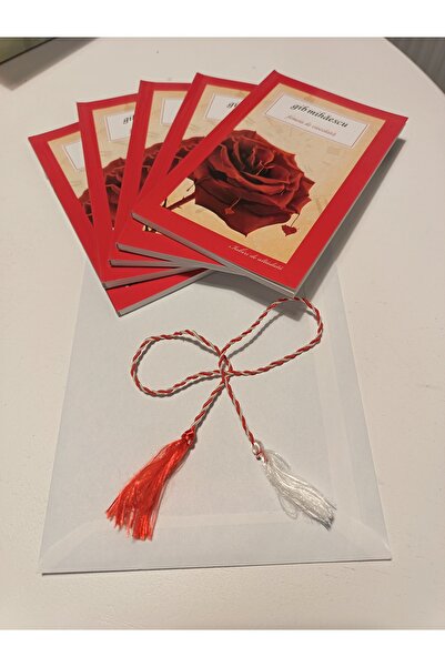 All Premium Mărțișor Set "Cărțișoare" – 5 Pocket Cards, Includes Envelope and...