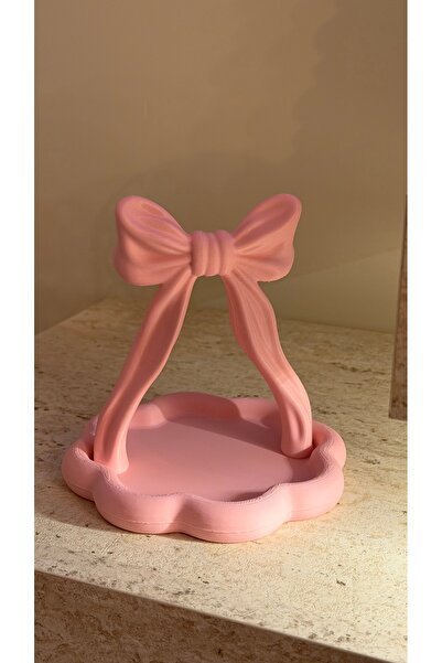 Dekor Fiyonklu Takı Tabağı| Dekoratif Tabak | Fiyonk Desenli