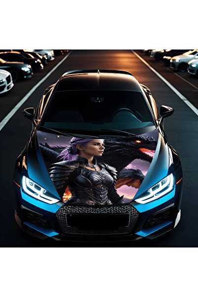 ART Folie Capota Auto "Hood Art" rezistenta la exterior, marime S (150 x 110c...