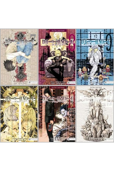 Akıl Çelen Kitaplar Death Note 7-12. Ciltler 6 lı Manga Seti
