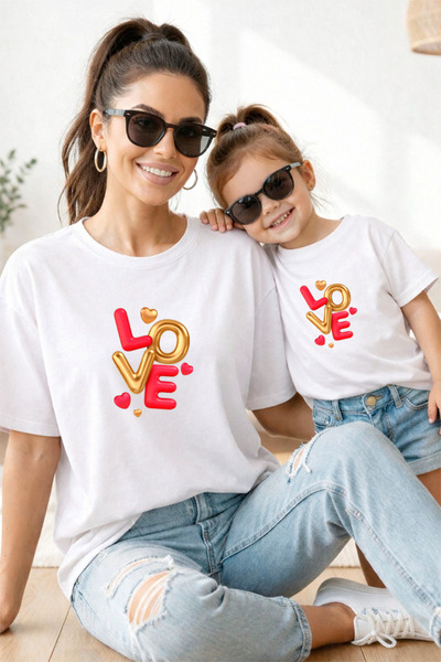 genosha Mother Daughter 100% Cotton T-Shirt Mama Mini Mother Daughter Single ...