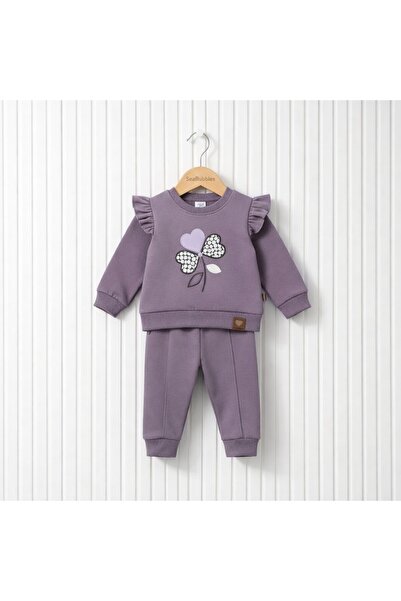 SeaBubbles Heart Embroidered Baby Girl Set