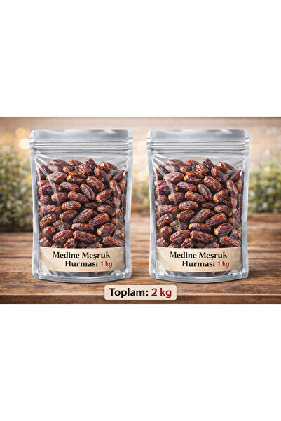 İhlas Medine Meşruk Hurması – 2 KG (2 × 1 KG Kilitli Paket)