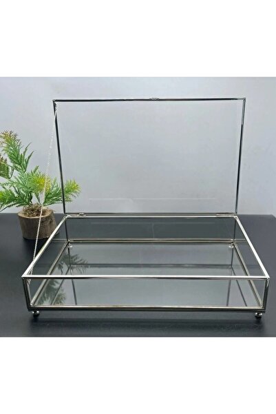 türkan gümüş cam çikolata kutusu söz-nişan-hediyelik-takı kutusu