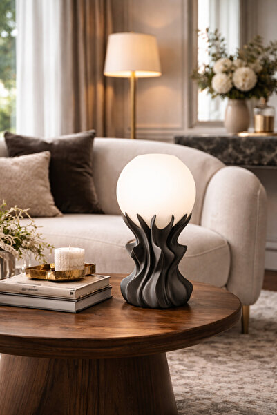 3dlab Core Dekoratif Masa Lambası | Modern Heykelsi Tasarım | Lüks Salon ve O...