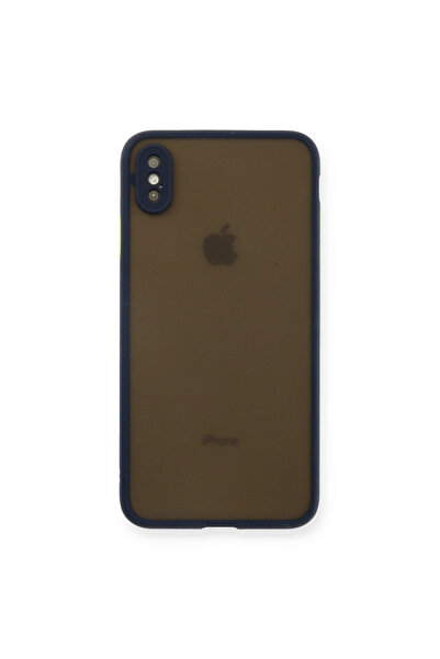 eco port iPhone XS Max Case Montreal Silicone Cover - Navy Blue