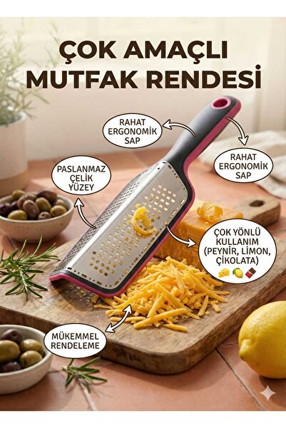 LOVYCO مبشرة مطبخ احترافية من الفولاذ المقاوم للصدأ، مخصصة للجبن والليمون وال...