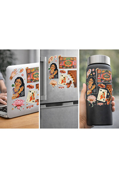 Limitless Design Ethnic Indian Art Sticker Set – Bohemian & Cultural Designs ...