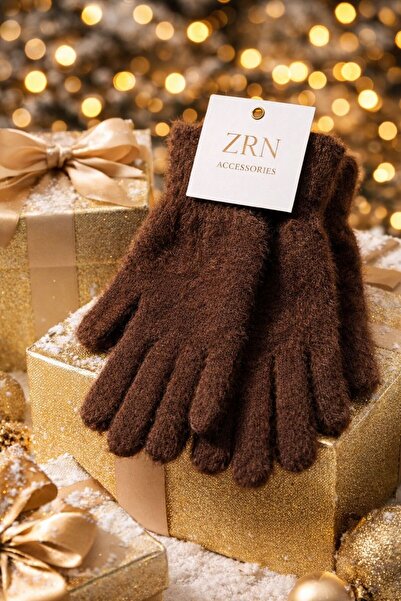 ZRN AKSESUAR Gloves Coffee Color Soft and Warm Trendy Simple and Stylish Gloves