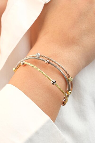 Kiriş Gümüş 925 Ayar Gümüş 3'lü Dorika Kadın Gümüş Bileklik