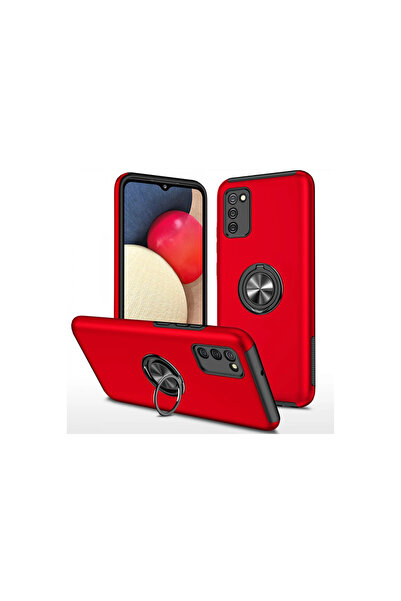 eco port Samsung Galaxy A02S Case Elite Ring Cover - Red