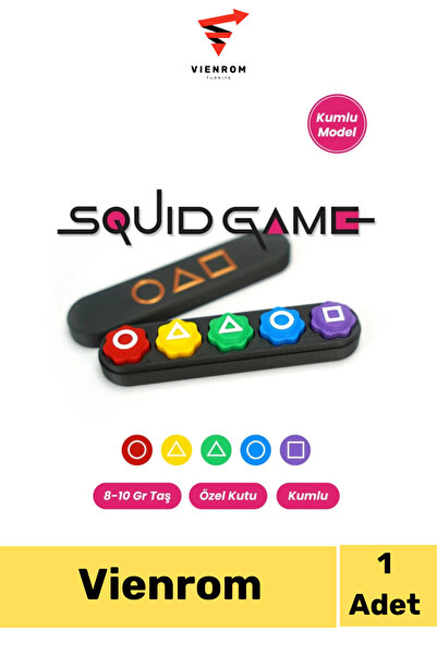 Vienrom # Box Game 5 Stones Game Sandy Colorful Five Stones Gonggi Squid Game...