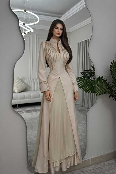 qmhafrst Elegant embroidered jalabiya, Barbie fabric