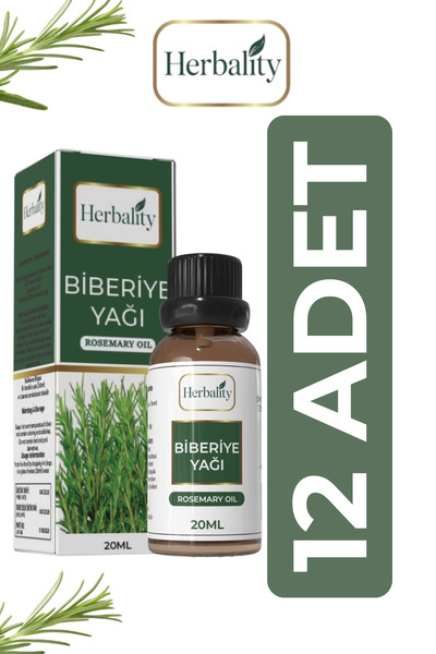 herbalıty Biberiye Yağı 12 ADET*20 ML