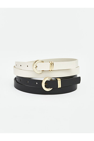 LC Waikiki Curea de damă cu aspect de piele Sparkly Choices, pachet de 2, de ...