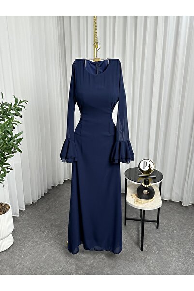 Prestige dresses navy georgette dress