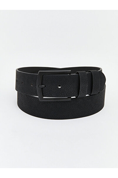 LC Waikiki Black Leather-Look Men's Belt from Guliis Store