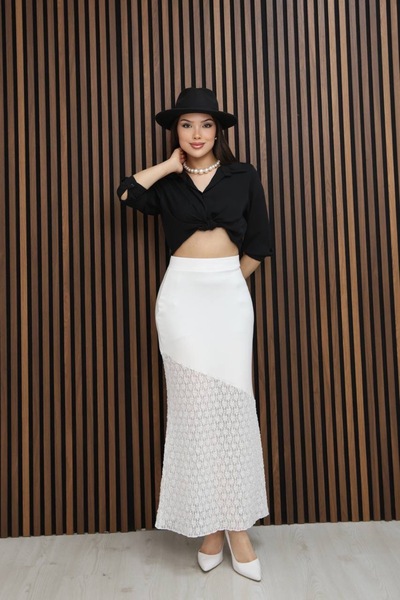AKKEL BUTİK Lace Skirt