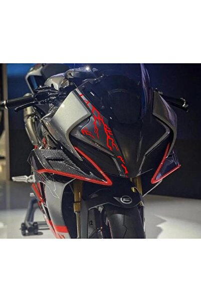 KAPLAMA MERKEZİ CF MOTO 450 sr ön kafa kırmızı şimşek sticker folyo kaplama