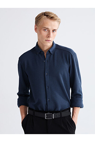 LC Waikiki Rmz Gi̇yi̇m Farkiyla Slim Fit Men's Shirt