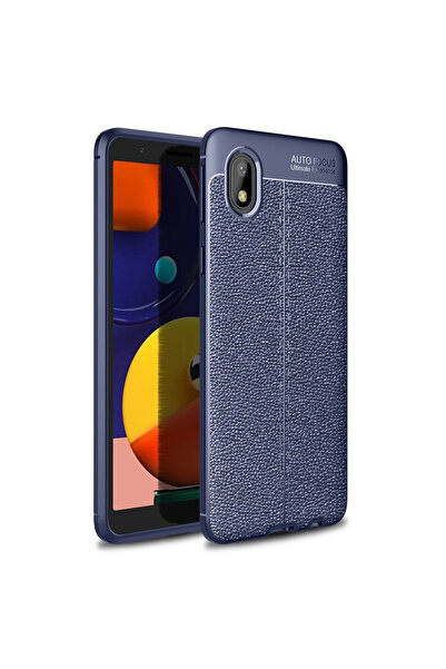 eco port غطاء حماية Samsung Galaxy A01 Core بتركيز تلقائي - أزرق داكن