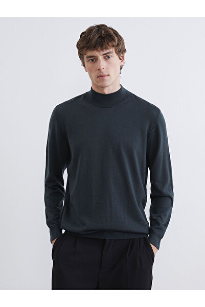 LC Waikiki Peak New Season Half Turtleneck Wool Blend Men's Knitwear Sweater