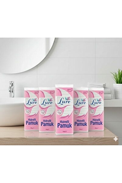 LURE 5 Adet Hidrofil Pamuk 100 gr