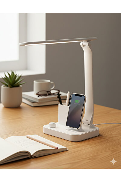 Lebron Çok Fonksiyonlu Şarjlı Masa Lambası USB Çıkışlı