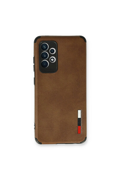 eco port Samsung Galaxy A73 5g Case Loop Leather Silicone - Brown