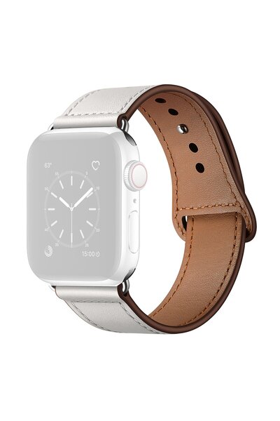 NeoHeaven WatchBand™ Pin&Tuck Buckle Leather Strap, Compatible with Apple Wat...