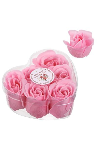 OEM Set de trandafiri decorativi parfumați roz 4cm, 6 buc, ambalaj în cutie t...