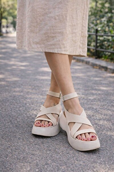 miss fırat Bilie Strappy Suede Women's Sandals Comfortable and Stylish