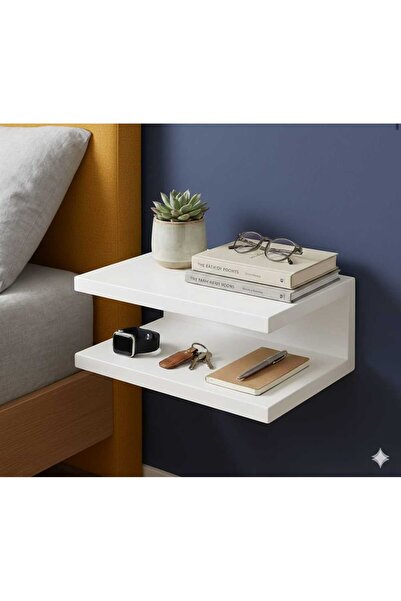 Mavi kare mobilya Modern duvar komodini %100 MDF başucu rafı yatak yanı duvar...