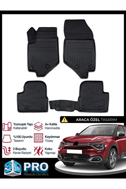 Dbc Online Citroen C4 VE C4X (BENZİNLİ VE DİZEL İÇİN) 3D Havuzlu Paspas 2021 ...