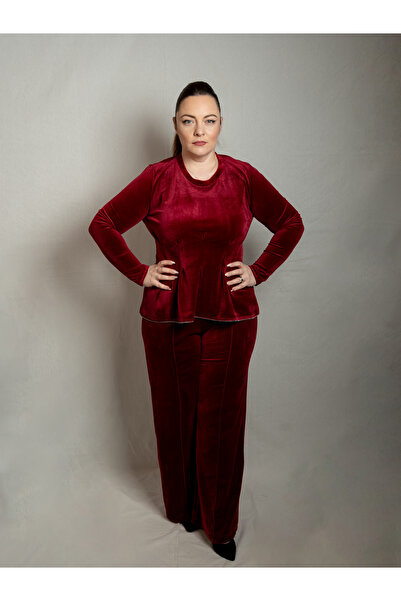 elesi Velvet Attitude Outfit - Cherry