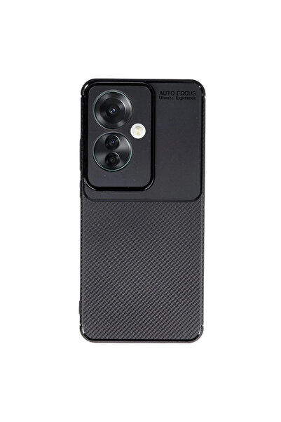 eco port غطاء حماية أوبو رينو 11 إف بتركيز تلقائي من الكربون - أسود