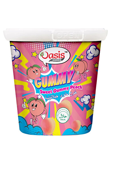 Oasis Sweet Gummy Peach 160g x 24