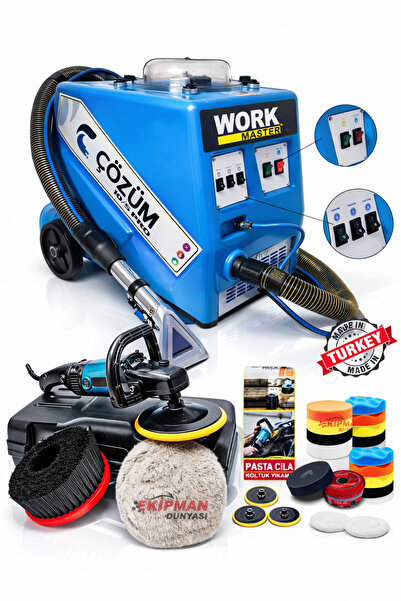 WORKMASTER Çözüm 10.5 PRO Premium 3 Motorlu Halı Yıkama Makinesi ve Koltuk Yı...