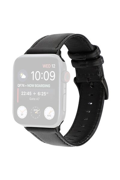 NeoHeaven WatchBand™ Minimalist Genuine Leather Strap, Compatible with Apple ...