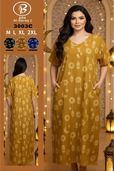 BRK Women's Ramadan jalabiya decorated with wonderful Ramadan designs