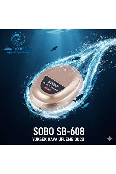 Sobo SB-608 Tek Çıkışlı Akvaryum Hava Motoru