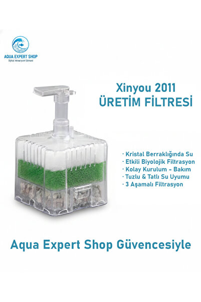 Xinyou 3 Aşamalı Üretim Filtresi Elyaflı - Süngerli - Seramikli XY-2011