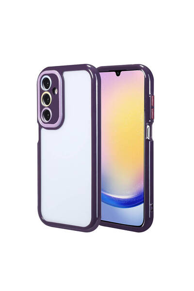 Ceponya غطاء حماية لهاتف Galaxy A25 مع حماية للكاميرا وتصميم ملون للحواف والإ...