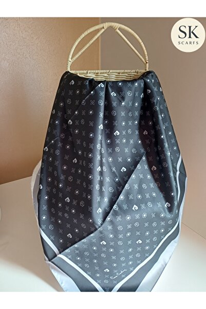 SK Scarfs Monogram Desen Twill Eşarp