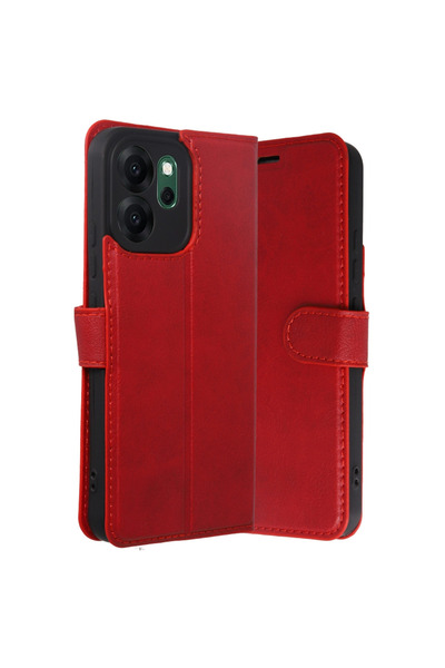 eco port Oppo Reno 14F Trend S Plus Flip Case - Red